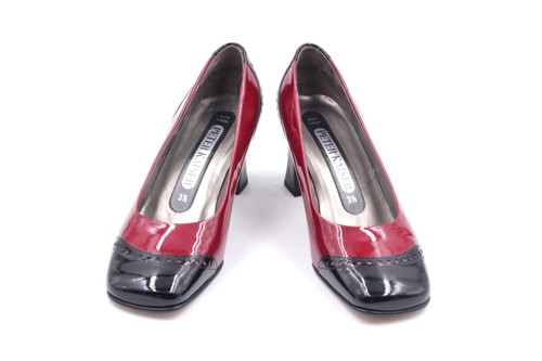 PETER KAISER Pumps EUR 36,5 UK 3,5 Rot Schwarz Voll Leder NEU - Bild 3 von 7
