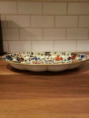 Vintage Daher Decorated Ware 11101 England Tin Oval Tray Floral | eBay