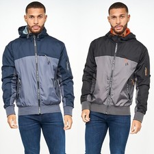 Men's Gym Legend by Crosshatch Lightweight Zip Hooded Jacket Hoodie Windbreaker