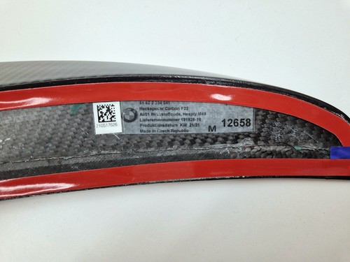 CARBON FIBER REAR AERO SPOILER OEM PART BMW M2 F87 M PERFORMANCE 2334541 - Picture 8 of 10