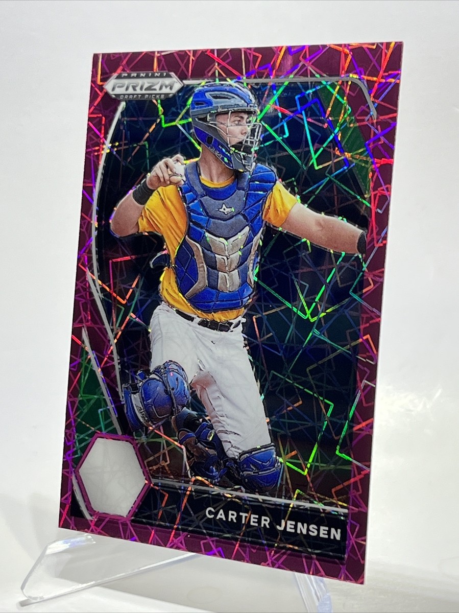 2021 Panini Prizm Draft Picks Pink Velocity Prizm Carter Jensen