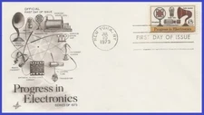 USA4 #1502 U/A ARTCRAFT FDC   MicrophoneSpeakerVac.& TV Tub