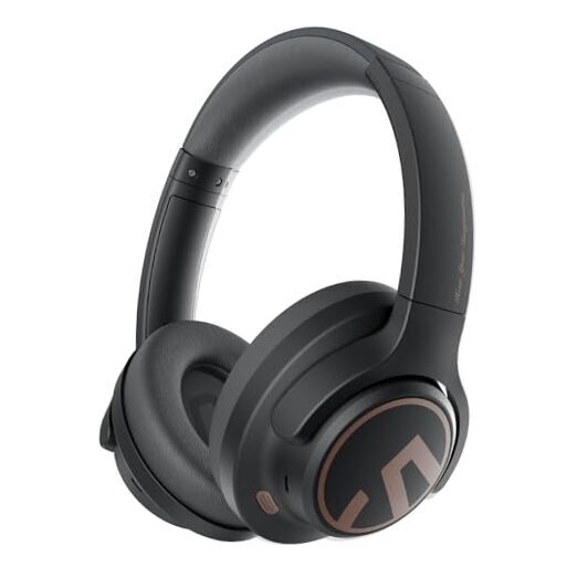 Space Hybrid Active Noise Cancelling Wireless On-Ear Headphones Foldable