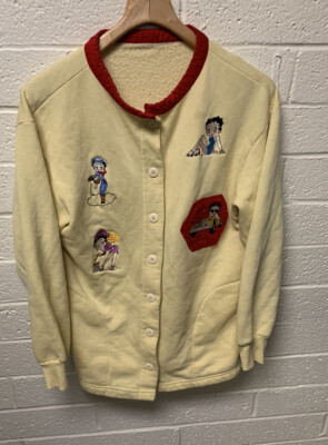 VTG Betty Boop Button Up Cardigan 