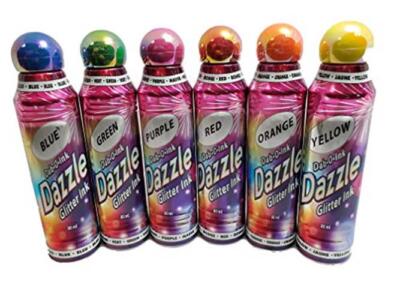 Dazzle Glitter Bingo Dauber/Dabber Ink 6-Pack Mixed Colors 