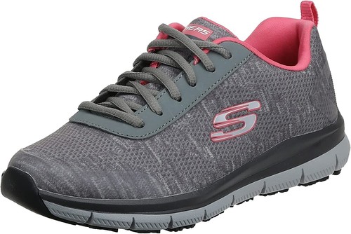 m★★★★ Skechers Arch Comfort Shoes Mens Size 9 Gray 16909 CCBK Walking