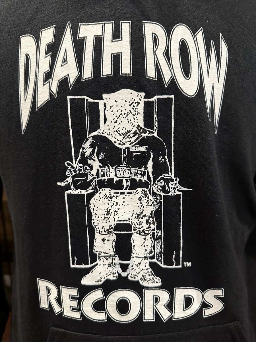 US古着DEATH ROW RECORDS 黒プルオーバースウェットトレーナー US古着DEATH ROW RECORDS 黒プルオーバースウェットトレーナー