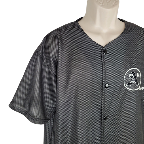 Vintage Oakland Athletics Baseball Jersey Size Medium Stitched Button Up - Picture 4 of 7