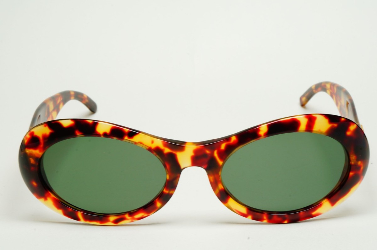 Gucci Sunglasses 1996 Vintage Brown Tortoise Oval GG 2400/N/S 56mm