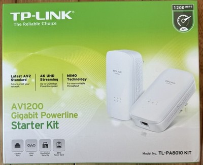 TP-LINK TL-PA 8010P Kit AV1200 - 2 x 1200 Mbps Powerline Adapters D-LAN
