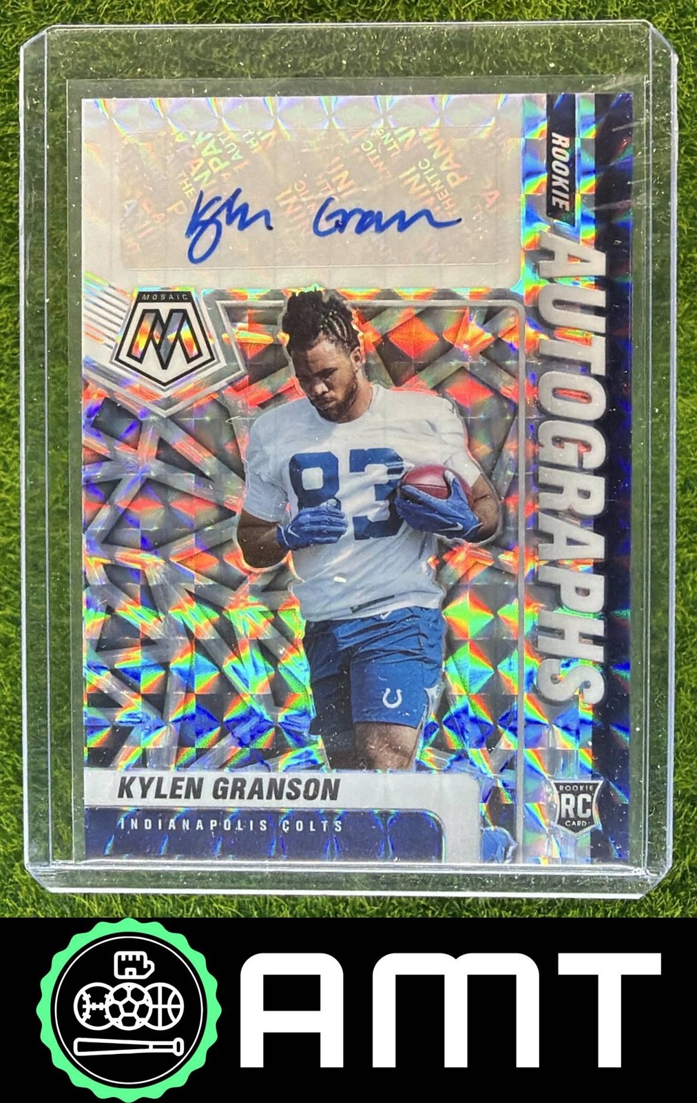 Kylen Granson Panini Mosaic Rookie Autographs Mosaic #RA74 Base