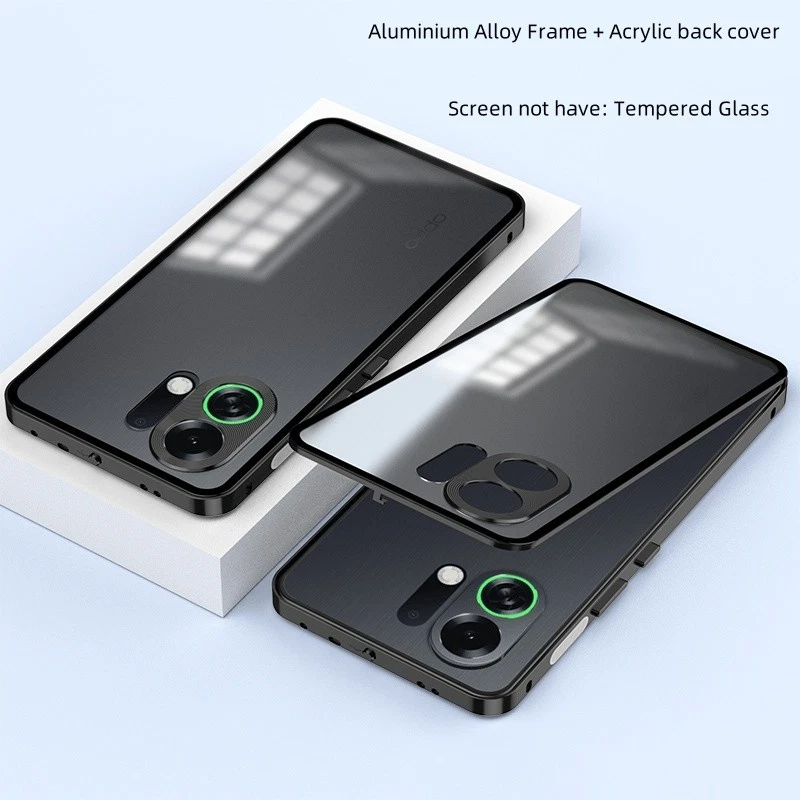 For Oppo K13 Turbo Pro Magnetic Metal Frame Bumper Clear Matte
