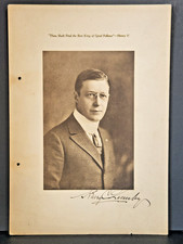 1920 Henry Cole Quinby Papers Signed Dinner Menu Program Union League Club NY