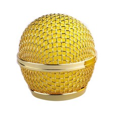 Metal Microphone Mesh Head Microphone Grille Ball Cover Parts DIY Parts for 58