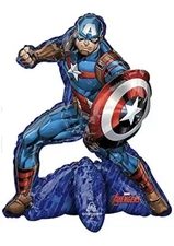 Anagram 26" Avengers Captain America Decoration Supply Foil Air-Fill Balloon