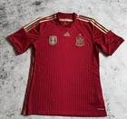 SPAIN 2014 2015 HOME FOOTBALL SHIRT SOCCER JERSEY CAMISETA ADIDAS sz L