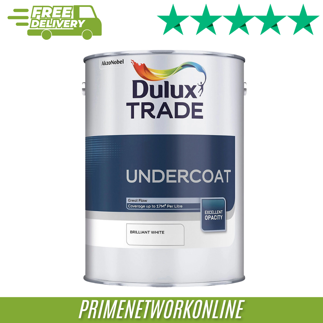 Dulux Trade Brilliant White Undercoat – 2.5L 100% ORIGINAL ⭐⭐⭐⭐⭐