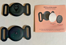 2 Pack Airtag Dog Collar Holder Waterproof Silicone Protective Case