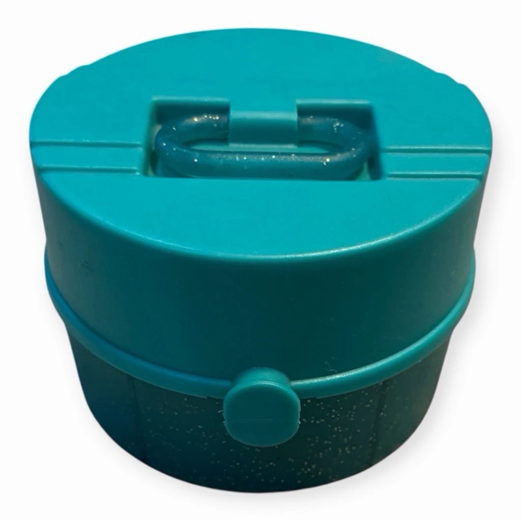 VINTAGE CABOODLES Style Women’s Teal Mini Round Makeup Organizer Case
Opens in a new window or tab