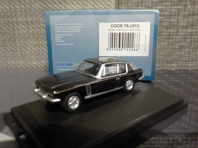 Jensen Interceptor - MK2 - schwarz - Maßstab 1:76 - Oxford Diecast - 76JI010 MODELL