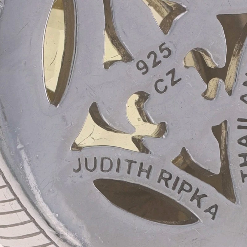 Judith Ripka Limone Citrino & Zircone Cubico Enhancer Ciondolo - Argento 925 - Immagine 4 di 4