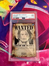 Shanks OP09-004 Wanted Poster Emperors English PSA Graded 9 One Piece TCG