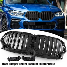 Front Radiator Grille Active Air Shutter Cover Fit For BMW X6 G06 2020 2021 2022