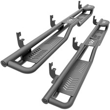 Two Raised Steps Running Boards Side Steps Compatible for 2015-2025 Chevy