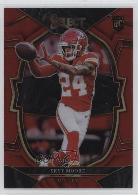 2022 Panini Select Concourse Red Prizm 83/99 Skyy Moore #21 3hd