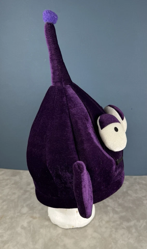 Sombrero púrpura de felpa alienígena de 16" Hayes JHSC 3 ojos disfraces Halloween Foto 4 de 4