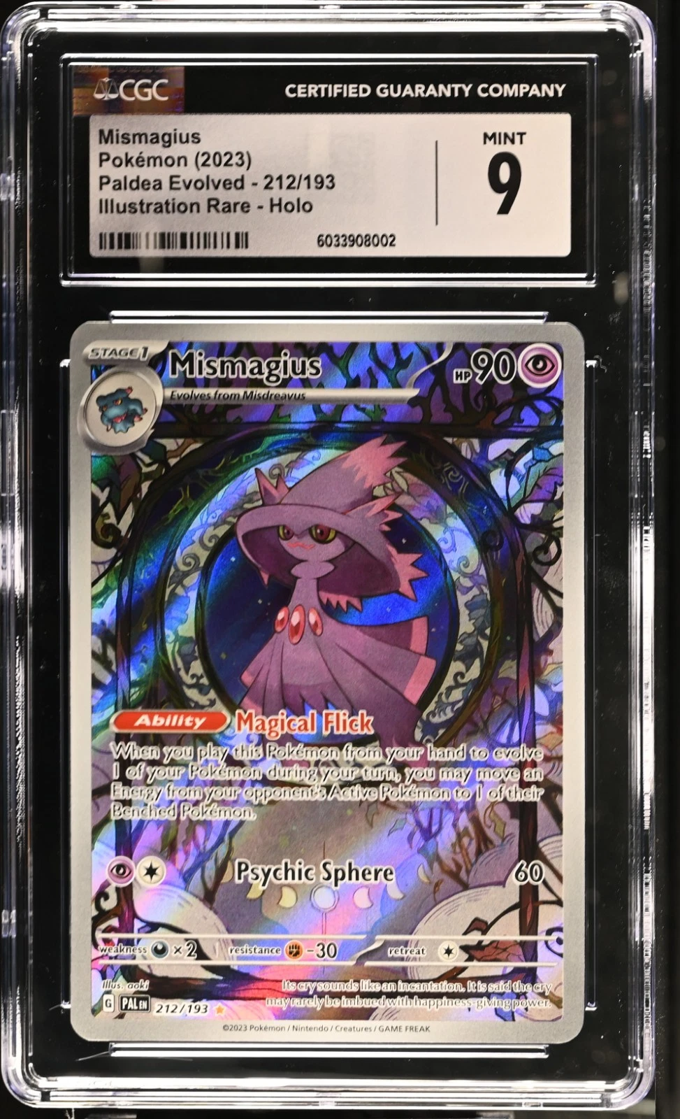 Mismagius Illustration Rare 212/193 CGC 9