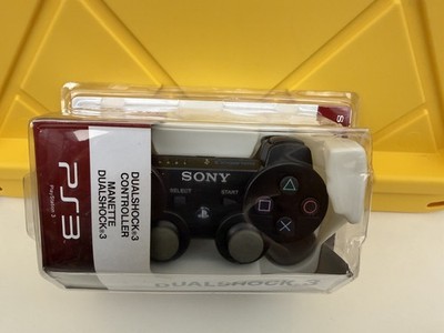 Official Sony PS3 DualShock 3 Wireless Controller Black New Sealed PS3