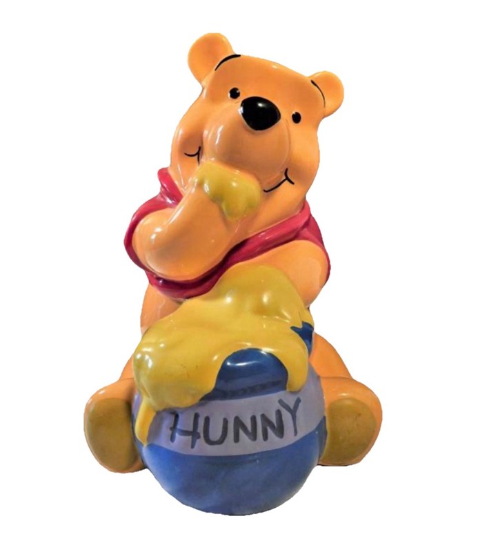 VTG  The Disney Store Winnie the Pooh HUNNY Hunny Pot Bank w/ Box