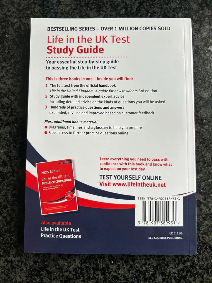 Life in the UK Test: Study Guide 2025 by Henry Dillon Paperback (NEW) Free P+P - Image 2 of 2