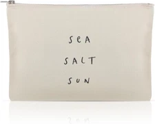 Sea Salt Sun Summer Beach Cosmetic Bag and Travel Make up Pouch Makeup Bag... 