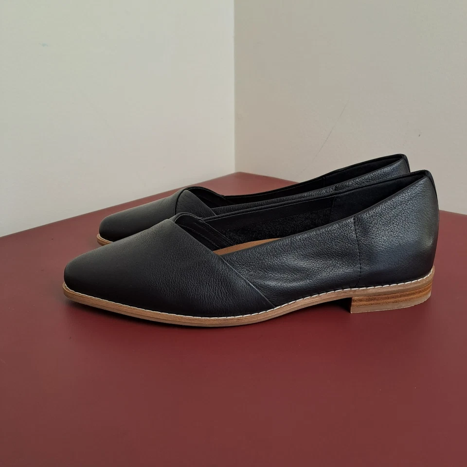 Hush Puppies Marine Loafers Womens Size 11 Black Slip On Comfort Footbed Shoes - image 3 of 4