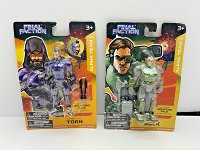 Final Faction Alpha Team 1 TORN & SGT. RUCK Action Figures *NEW* *FREE SHIPPING*