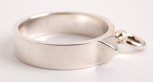 HERMES Collier de Chien PM #57 Sv925 Silver 5.2g Ring 666020 - Picture 5 of 8