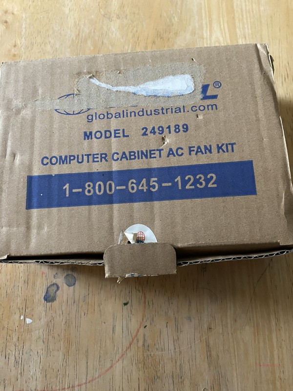 Global Industrial #249189 Computer Cabinet AC Fan Kit