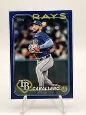 US161 Jose Caballero Tampa Bay Rays 2024 Topps Update Blue Parallel