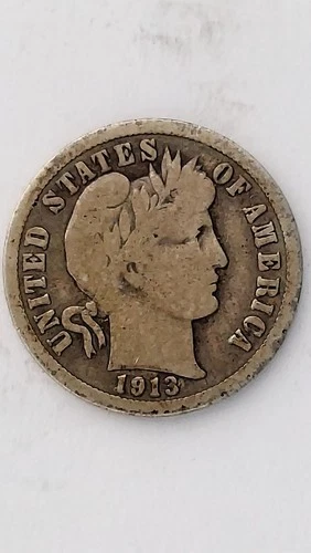 1913-P United States Barber Head Dime