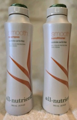 All-Nutrient Smooth Shampoo + Conditioner Duo,  12 oz each - 100%Vegan