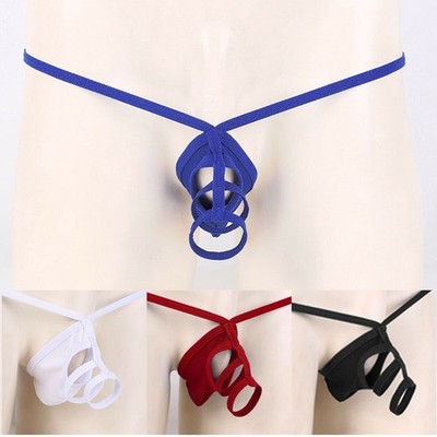 Men G-String Thong Bikini Boxer Brief Sexy Breathable Underwear T-Back Jockstrap