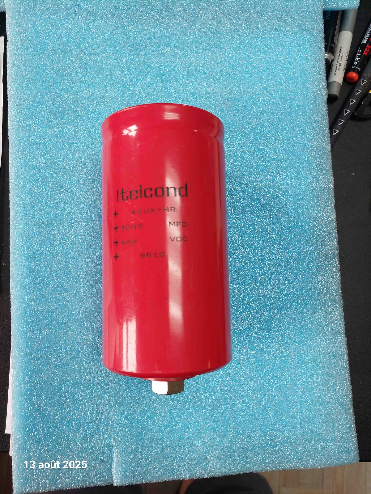 Condensateur Itelcond 3000MFD 500V pour réparer les variateurs
