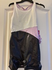 Justice Girls Sleeveless Dance Unitard Leotard Multi-Color Size 12