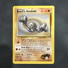 Pokemon Brock's Geodude  - WOTC Gym Heroes Common 66/132 Unlimited 2000 NM