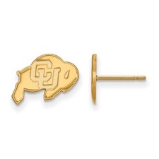 10k Yellow Gold University of Colorado XS (Tiny) Post Earrings