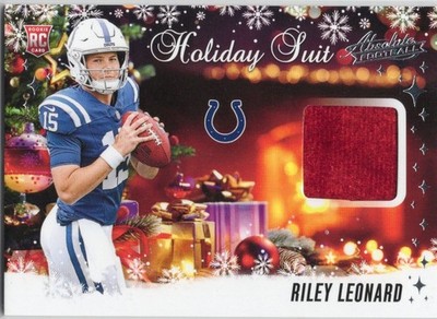 2025 Absolute Foobtall - Riley Leonard (RC) HS-RLD Holiday Sweater Patch