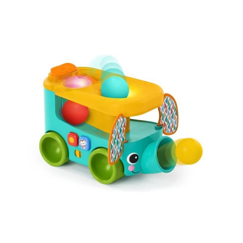 Toboggan à balles éléphant Bright Stars pour occuper bébé assis