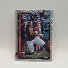 2025 LUTHER BURDEN III Topps Chrome Pulsar Refractor Chicago Bears Rookie RC📈